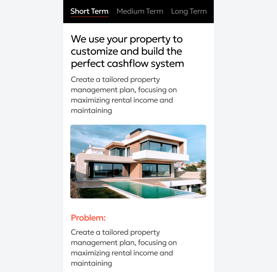 Візуалізація кейсу Onpoint Estate