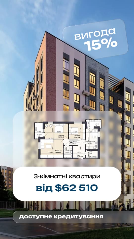 Візуальне рішення реклами для системного продажу житлового комплексу