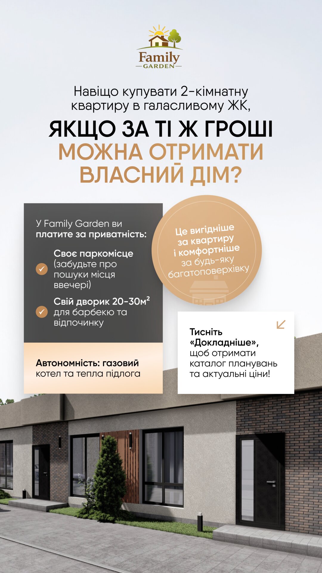 Візуальне рішення реклами для системного продажу житлового комплексу