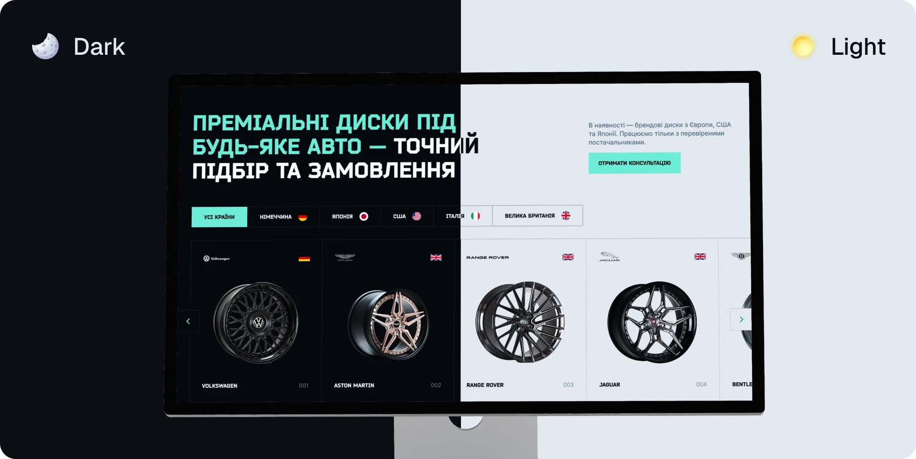Візуалізація кейсу German Wheels